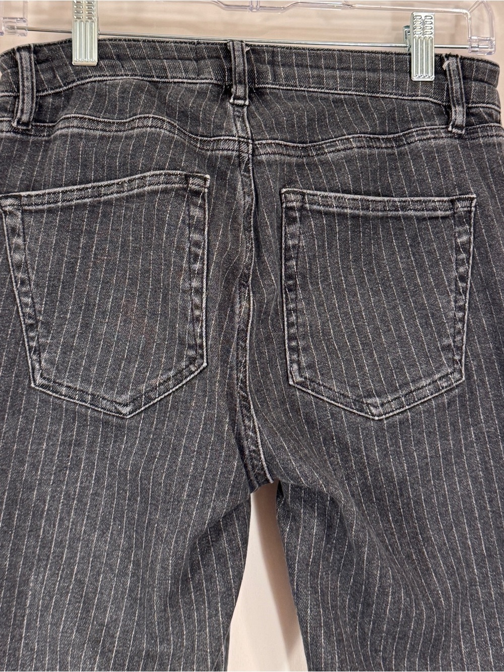 FRAME Le Crop Mini Boot Jeans Size 28 Black Wash Cropped Bootcut Stretch Denim